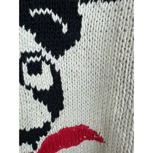 Vintage Neiman Marcus Exclusive Sweater Size S/M Intarsia Handknit Panda - Picture 3 of 8